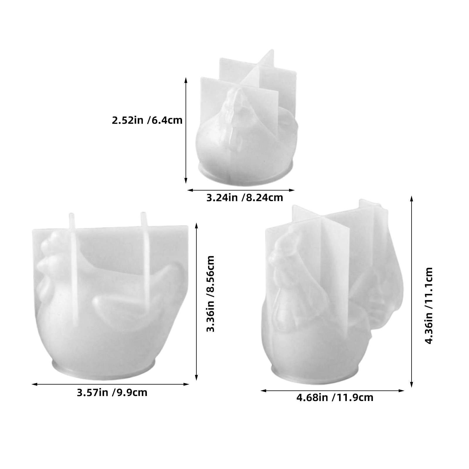แม่พิมพ์ซิลิโคนรูปไก่ตัวผู้และ - Soap Making Ins บทวิจารณ์และราคา