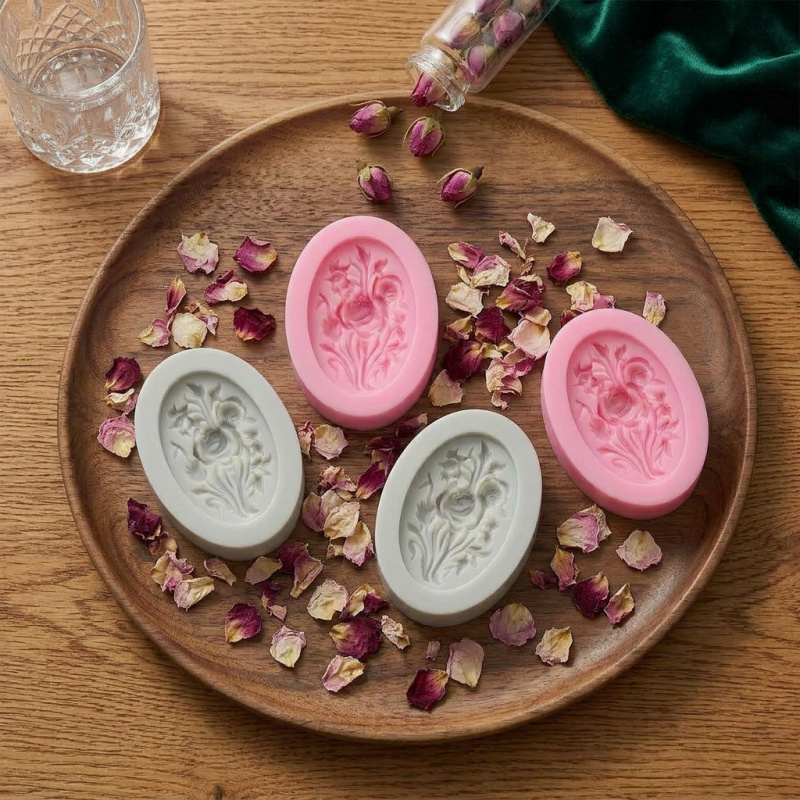แม่พิมพ์ซิลิโคน 4 ชิ้นรูปทรงดอ - Soap Making Ins บทวิจารณ์และราคา